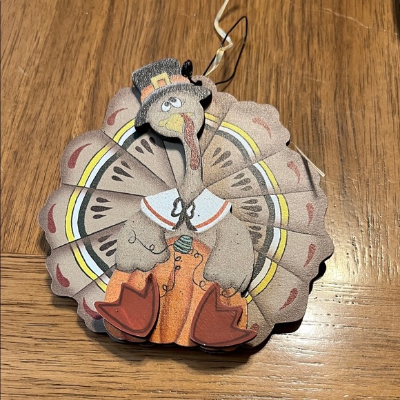 Source Unknown Other - Festive Turkey Pilgrim Hanging Decoration Ornament
